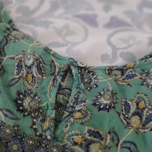 J. Jill Rayon Paisley Wide Sleeve Women's Blouse xL - Picture 5 of 6